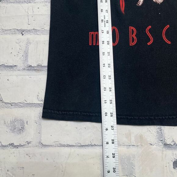 Marilyn Manson Shirt Adult Large Black MOBSCENE Rock Band Tee Goth Punk y2k - Picture 6 of 6